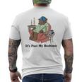 It's Past My Bedtime Sleepy Bear Dank Meme Citazione T-shirt da uomo con stampa posteriore