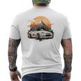 Jdm Drift Japanese Style Car Retro Enthusiast Men's T-shirt Back Print