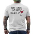 Keine Aermin Und Leicht Einen Sitz T-Shirt mit Rückendruck