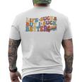 Laita Fa Schifo Ma Io Succhio Meglio Divertente Dicendo T-shirt da uomo con stampa posteriore