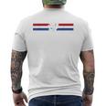 Lion Crest Holland Flag Nederland Netherlands T-Shirt mit Rückendruck