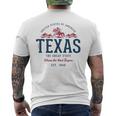 Look-Vintage Style Rétro États-Unis Texas T-shirt imprimé au dos