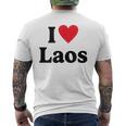 I Love Laos T-Shirt mit Rückendruck