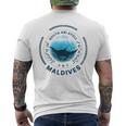 Maldive Manta Dive Isole Maldive T-shirt da uomo con stampa posteriore