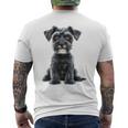 Miniature Schnauzer Dog Motif Pet Miniature Schnauzer T-Shirt mit Rückendruck