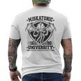 Miskatonic Cthulhu University 1690 Narrativa Horror T-shirt da uomo con stampa posteriore