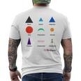 Montessori Grammatica Simboli I Cuore Montessori T-shirt da uomo con stampa posteriore