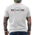 Nasa Red And Blue Banner Logo T-shirt da uomo con stampa posteriore