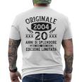 Originale 2004 Anni 20 Compleanno Uomo Regalointage 2004 T-shirt da uomo con stampa posteriore