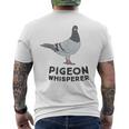 Pigeon Whisperer Carino Pigeon Lover Lover Regalo Per L'amante Dei Piccioni T-shirt da uomo con stampa posteriore