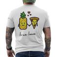 Pizza Hawaii True Love Pizza Love T-Shirt mit Rückendruck