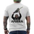 Presidente Milei Afuera T-shirt da uomo con stampa posteriore