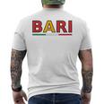 Promozione Bari Italia T-shirt da uomo con stampa posteriore