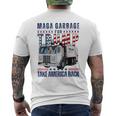 Proud Maga Garbage Trump Supporter Trump Garbage Truck Men's T-shirt Back Print
