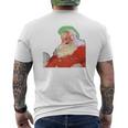 Punk Rock Christmas Santa Camisa Punk Rock Manga Larga Camiseta Hombre Estampado Espalda