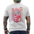 Retro 90S Soft Grunge Japanese Kawaii Strawberry Milk T-Shirt mit Rückendruck