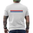 Retro Nasa Logo Maglia A Manica T-shirt da uomo con stampa posteriore