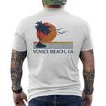 Retrointageenice Beach T-Shirt mit Rückendruck