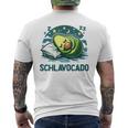 Schlavocado Avocado Pyjama Nachthemd Schlafanzug T-Shirt mit Rückendruck