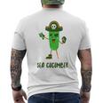 Sea Cucumber Pirata Pickle Pun Joke T-shirt da uomo con stampa posteriore