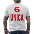 Sei Unica 6 Unica T-shirt da uomo con stampa posteriore