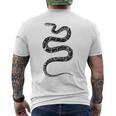 Serpente Selvaggio Rettile & Terrario Amante Degli Animali T-shirt da uomo con stampa posteriore