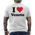 Souvenir I Hearteneto Italy Love Italian T-shirt da uomo con stampa posteriore