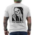 Stai Tranquillo Tristo Mietitore T-shirt da uomo con stampa posteriore