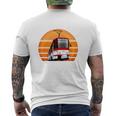 Straßenbahn Yoga Lustiges Strassenbahn Kt4d Straßenbahn T-Shirt mit Rückendruck