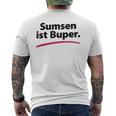 Sumsen Ist Buper Word Game Slogging T-Shirt mit Rückendruck