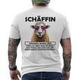 Supervisor Chefin Schäffin Gray T-Shirt mit Rückendruck