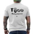 Taco Tuesday Da Basket La Los Angeles T-shirt da uomo con stampa posteriore