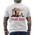 Trump 2024 Outlaw Hillbilly JDVance 2024 Donald Trump Men's T-shirt Back Print