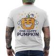 Una Zucca Felice Jackolantern Camicie Bambini Zucca Intaglio T-shirt da uomo con stampa posteriore