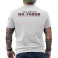 Usa Trotzig Nx-74205 Gray T-Shirt mit Rückendruck