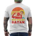 Vintage Jesus Not Today Satan Jesus Vs Satan Men's T-shirt Back Print