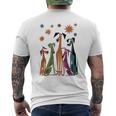 Vintage Retro Mid-Century Long Neck Dogs 50S 60S Style Men's T-shirt Back Print