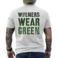 Vintage Winners Wear Green Summer Camp Boss War Game Men's T-shirt Back Print