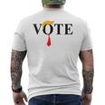 Vote Trump Haircut Tie Vote Felon Trump 47 Men's T-shirt Back Print
