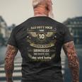 10Th Birthday Als Gott Michor 10 Jahre Schuf Grinste Er Grins T-Shirt mit Rückendruck Geschenke für alte Männer