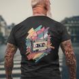 1980 Retrointage Musicaibrazioni 80S Cassetta Nastro Matita T-shirt da uomo con stampa posteriore Regalos para ancianos