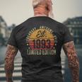 30Th Birthdayintage 30 Year Old Est 1993 Limited Edition T-shirt da uomo con stampa posteriore Regalos para ancianos