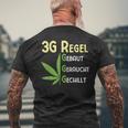 3G Regel Cannabis Marijuana T-Shirt mit Rückendruck Geschenke für alte Männer