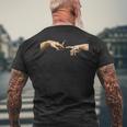 420 La Creazione Di Adam Michelangelo Weed Jointintage T-shirt da uomo con stampa posteriore Regalos para ancianos