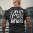 7 Luglio Compleanno 2024 7 Lugliointage Birthday T-shirt da uomo con stampa posteriore Regalos para ancianos