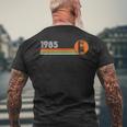 80Sideo Gameintage Retro Arcade 1985 Gamer T-shirt da uomo con stampa posteriore Regalos para ancianos
