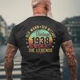 84Th Birthday Man Mythos Legendintage 1938 T-Shirt mit Rückendruck Geschenke für alte Männer