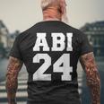 Abi 24 For Abitur 2024 T-Shirt mit Rückendruck Geschenke für alte Männer