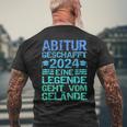 Abitur 2024 Geschafft Abi 24 T-Shirt mit Rückendruck Geschenke für alte Männer