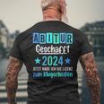 Abitur 2024 Geschafft Lizenz Zum Klugscheißen T-Shirt mit Rückendruck Geschenke für alte Männer